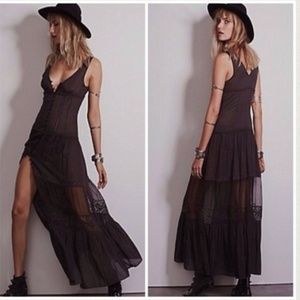 Free People Victoria buttonfront maxi